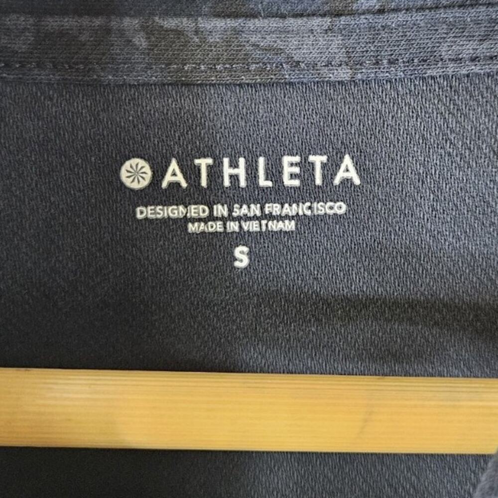 Athleta Women's Blue Farallon Print Pullover Hoody Hoodie Sweater Size Small - Picture 6 of 8